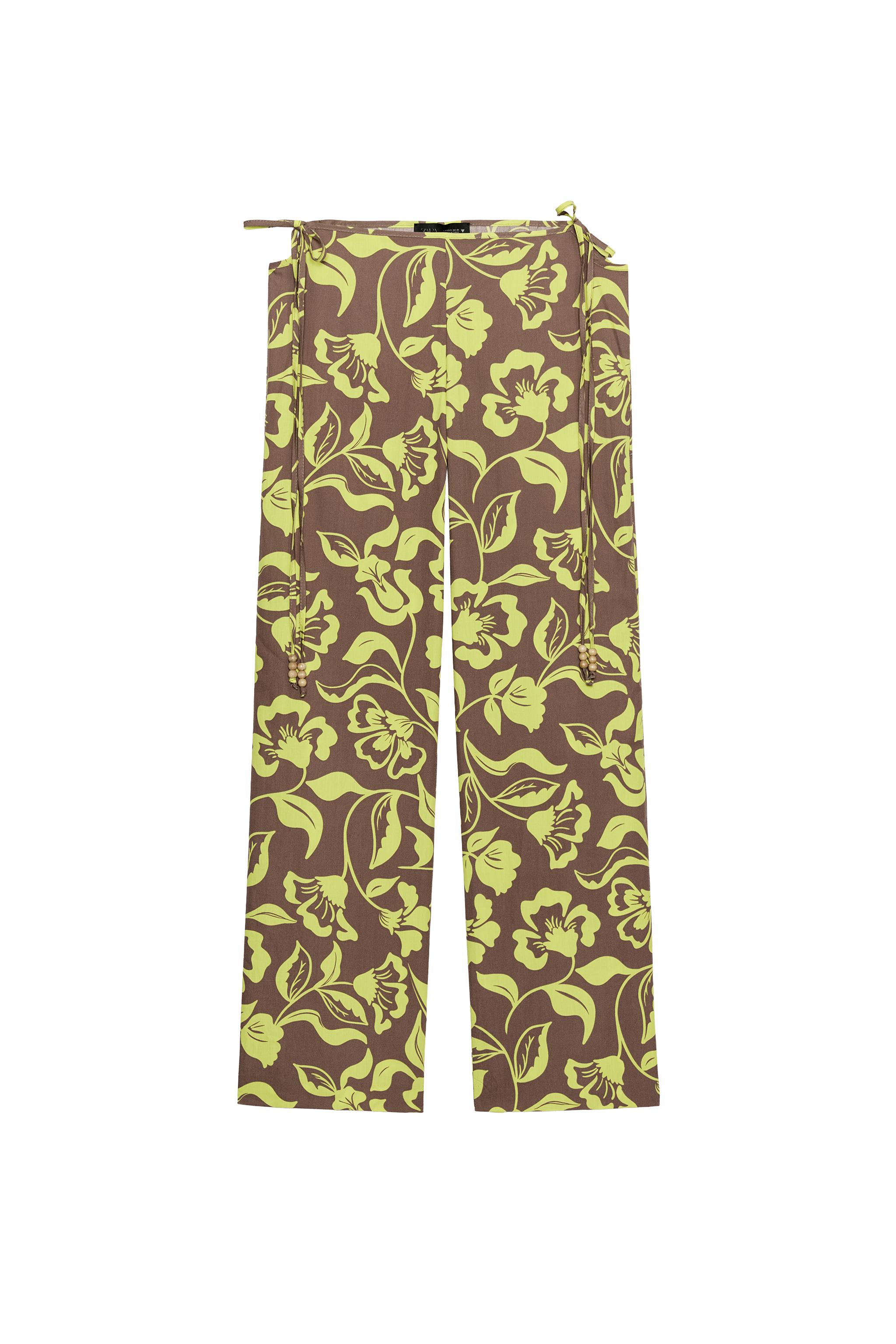 PANTALON IMPRIMÉ À OUVERTURES